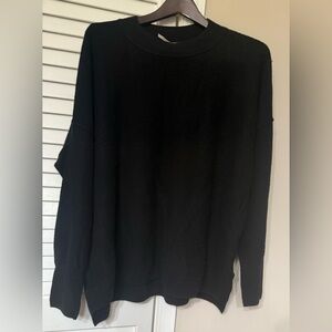 Free People Oversized Black Cashmere Sweater NWT